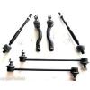 Toyota Corolla 2003-2008 Tie Rod End Front Outer &amp; Inner And Sway Bar Link  6Pcs