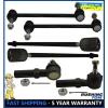 6 Pc Kit Front Left Right Inner Outer Tie Rod End Sway Bar Ford Windstar 95-03