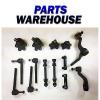 14 Pcs Kit Tie Rod Ends Ball Joints Sway Bar Links Adjusting Sleeves Pitman A... #1 small image