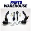 2 Lower Ball Joints 4 Tie Rod Ends Honda Civic 96-00 1 Year Warranty