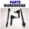 4 Piece Kit 2 Inner 2 Outer Front Tie Rod Ends For Dodge