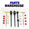 6 Piece Steering Front End Kit Sway Bar Links Tie Rod Ends 1 Year Warranty