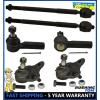 Toyota Corolla Geo Prizm 6 Pc Set Front Inner Outer Tie Rod End Lower Ball Joint