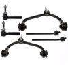 2 Upper Control Arms 4 Tie Rod Ends kit for Expedition Navigator 2003-2004
