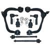 8PCS Suspension Kit Inner Outer Tie Rod Ends Upper Control Arm Lower Ball Joint
