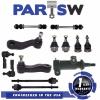 13 Piece New Ball Joint Tie Rod End Pitman &amp; Idler Arm Kit for Chevy GMC Hummer #1 small image