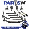 12Pc Suspension Kit for Chevrolet GMC Isuzu Inner &amp; Outer Tie rod end Ball Joint
