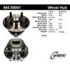 Axle Wheel Bearing And Hub Assembly Centric 400.58001E fits 90-99 Jeep Cherokee