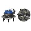 6 pc Kit 2 Front Wheel Hub and Bearing Assembly ABS + 2 Outer + 2 Inner Tie Rods