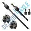 2 Front CV Axle Shaft +2 Wheel Hub Bearing Assembly + 2 Lower Ball Joint Kit 4WD #1 small image