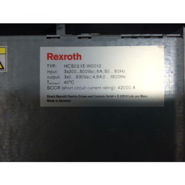Rexroth Indramat Servo Drive Amplifier - HCS02.1E-W0012-A-03-NNNN #4 image