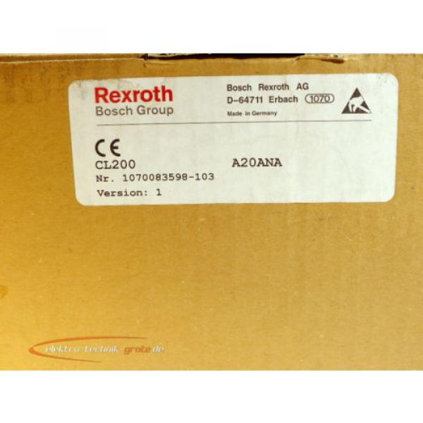 Bosch Rexroth SPS - CL 200 / A20ANA - 1070083598-103 &gt;ungebracuht&lt; #2 image