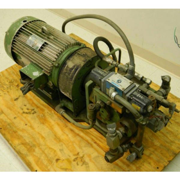Hydraulic Power Pack w/ Lincoln Motor 20 HP 1750 RPM 220 3 HP w/ Vickers Valve Pump #1 image