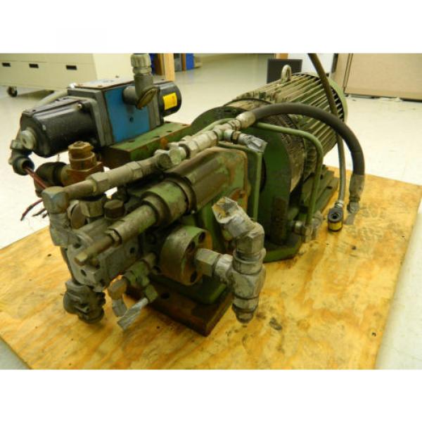 Hydraulic Power Pack w/ Lincoln Motor 20 HP 1750 RPM 220 3 HP w/ Vickers Valve Pump #5 image