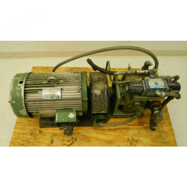 Hydraulic Power Pack w/ Lincoln Motor 20 HP 1750 RPM 220 3 HP w/ Vickers Valve Pump #7 image