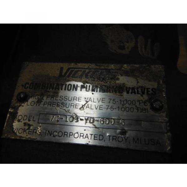 VICKERS HYDRAULIC VC108YD6DD6 ~ USED Pump #3 image