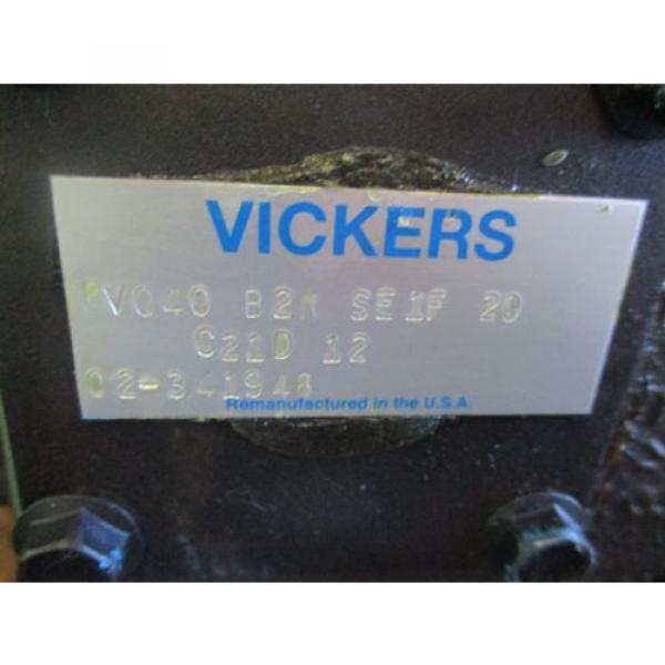 NEW VICKERS HYDRAULIC PV040B2RSE1F20 C21D12 Pump #2 image