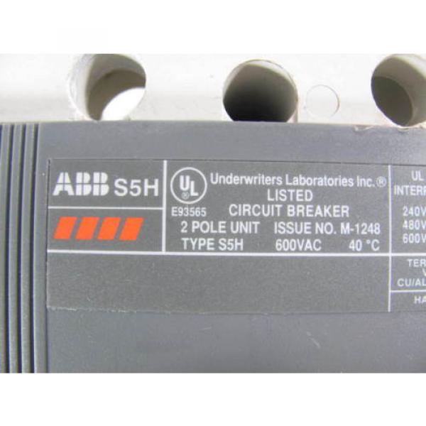 ABB, Circuit Breaker, SACE S5, S5H, with Isomax,  2P, 600V, Good Shape #3 image