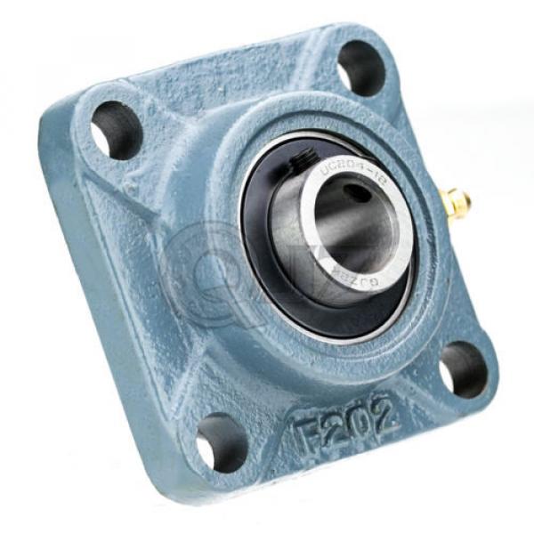 2x 3/4 in Square Flange Units Cast Iron UCF204-12 Mounted Bearing UC204-12+F204 #2 image