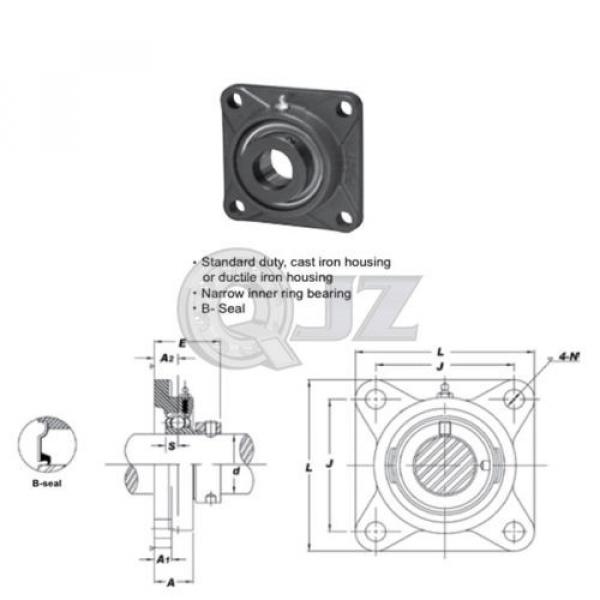 2 in Square Flange Units Cast Iron SAF211-32 Mounted Bearing SA211-32+F211 QJZ #2 image