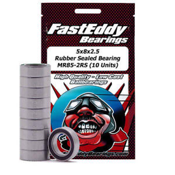 5x8x2.5 Rubber Sealed Bearing MR85-2RS (10 Units) #1 image