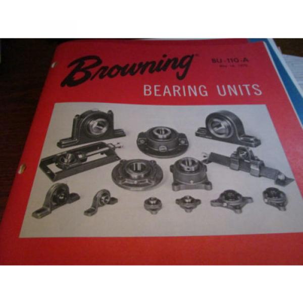 Vtg 1970 BROWNING Bearing Units Catalog BU 110 A #1 image