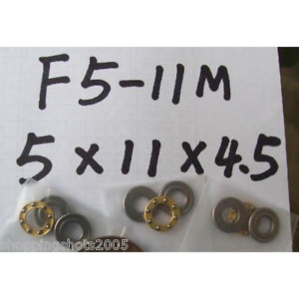 1pcs 5 x 11 x 4.5 mm F5-11M Axial Ball Thrust quality Bearing 3-Parts 5*11*4.5 #1 image