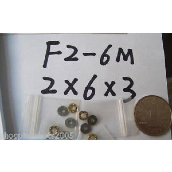 1 pcs 2 x 6 x 3 mm F2-6M Axial Ball Thrust quality Bearing 3-Parts 2*6*3 ABEC1 #1 image