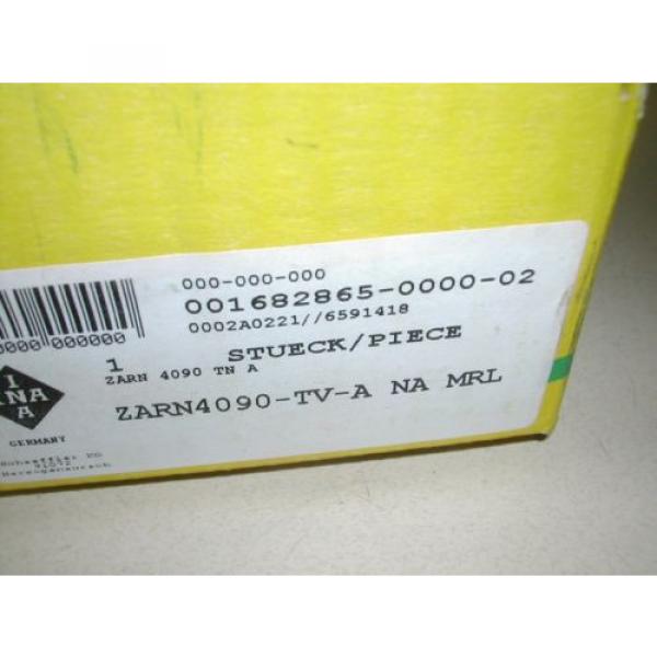 INA ZARN 4090 TN A NEEDLE ROLLER / AXIAL CYLINDRICAL ROLLER BEARING NEW BOX B15 #2 image