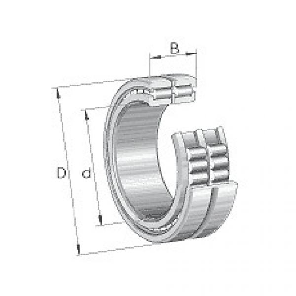 SL185017-A INA Cylindrical roller bearings SL1850, semi-locating bearing, double #1 image