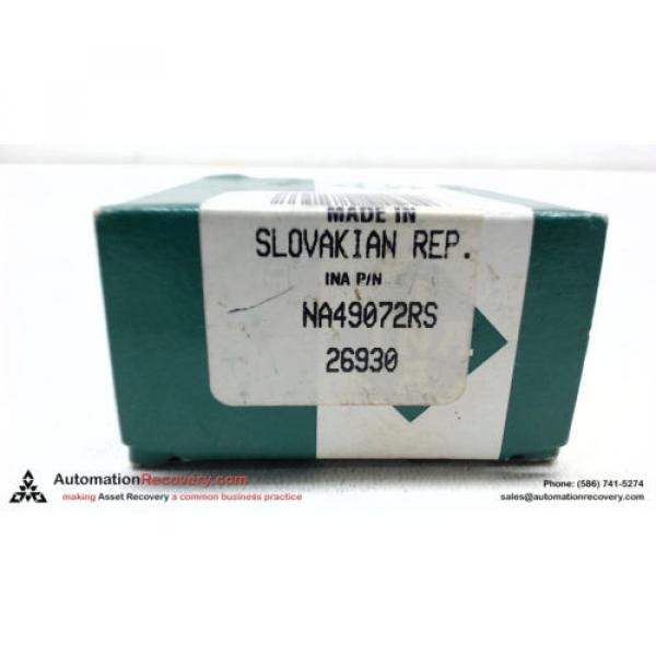 INA NA49072RS PRECISION NEEDLE ROLLER BEARING 35X55X21, NEW #110039 #1 image