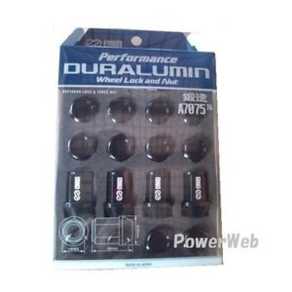 NEW ENKEI Performance Duralumin Lock Nuts Set for 4H 19HEX 35mm M12 P1.25 BLACK #1 image