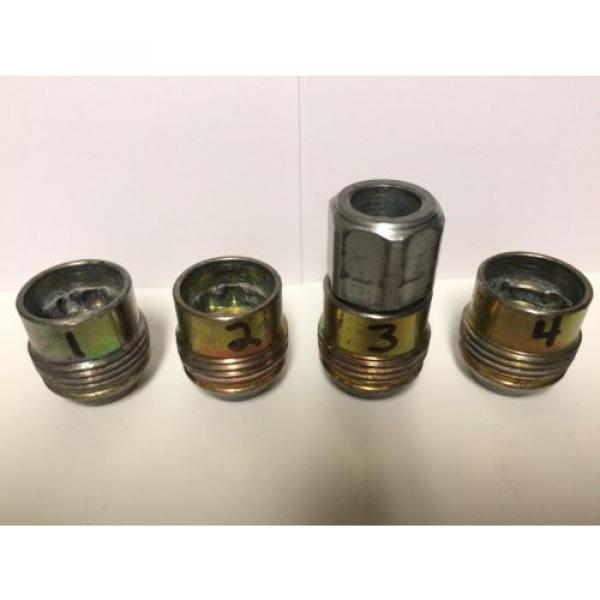 OEM Wheel Lug Nut Lock Kit for Chevy GMC Cadillac 7/8&#034; 14x1.5 Steel Open End #3 image