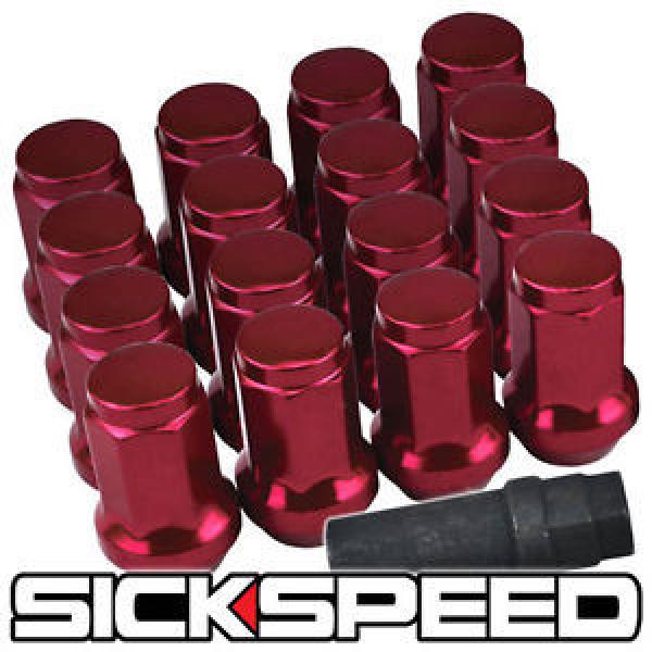 16 RED STEEL LOCKING HEPTAGON SECURITY LUG NUTS LUGS FOR WHEELS/RIMS 12X1.5 L16 #1 image