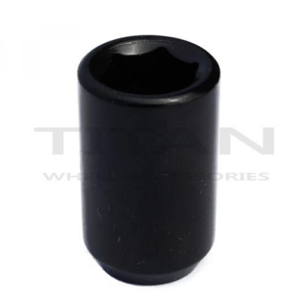 20 Piece BLACK Tuner Lugs Nuts | 12x1.25 Hex Lugs | Key Included #2 image