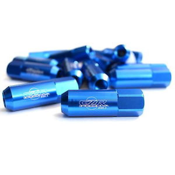 20PC CZRracing BLUE EXTENDED SLIM TUNER LUG NUTS LUGS WHEELS/RIMS FOR MITSUBISHI #1 image