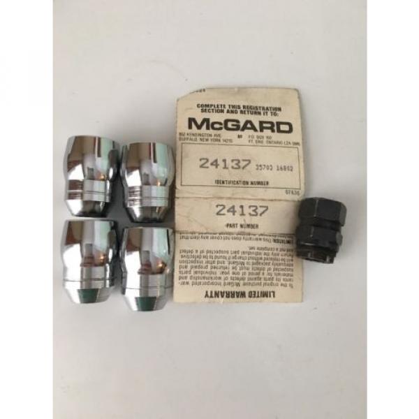 McGard 24137 Chrome 12x1.5 Cone Seat Locking Lug Nuts - 4 Wheel Locks and 1 Key #2 image