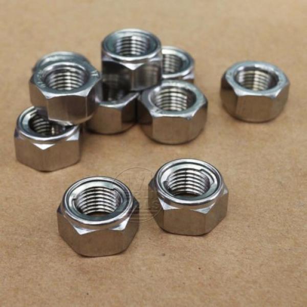 Select Size M3 - M20 304 Stainless Steel Lock Nuts Hex Self-lock Nuts #3 image