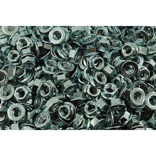 (400) Serrated Flange 3/8-16 Hex Lock Nuts - Zinc Plated #1 image
