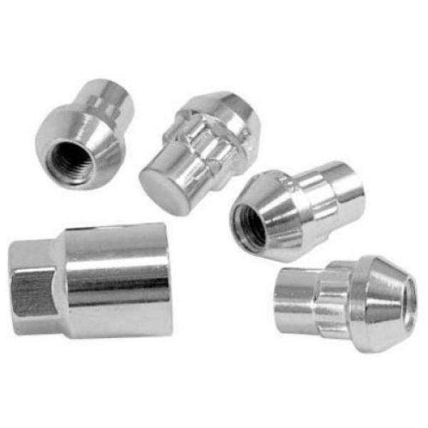Locking Lug Nuts/Wheel Locks Closed Bulge Acorn, Chrome, M14x1.5 Qty 4 #1 image