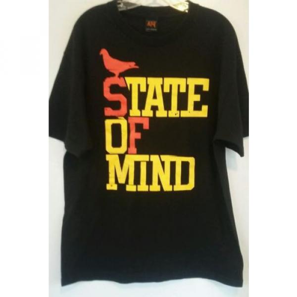Adapt Clothing &#034;State Of Mind&#034; Large Black Short Sleeve T-Shirt 100% Cotton #1 image