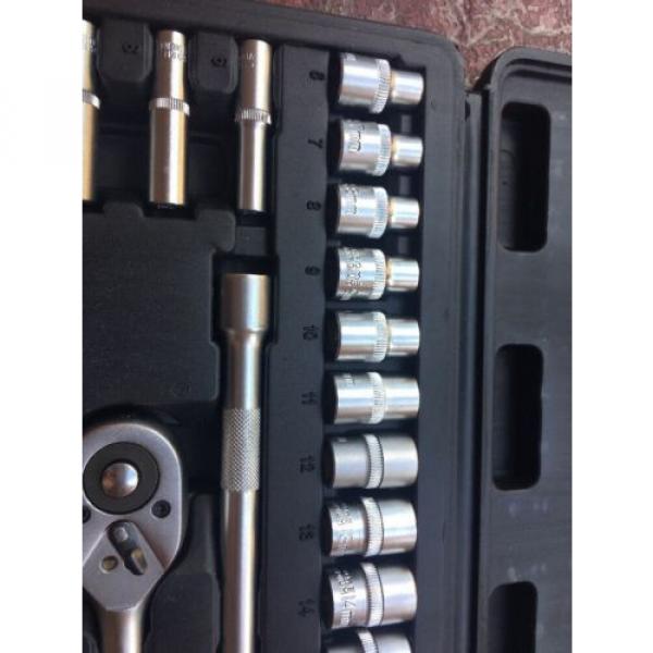 40pc Ratchet Socket Wrench Kit Set Hex Bit Driver Bar Sleeve Tool, Bits,adapter #5 image