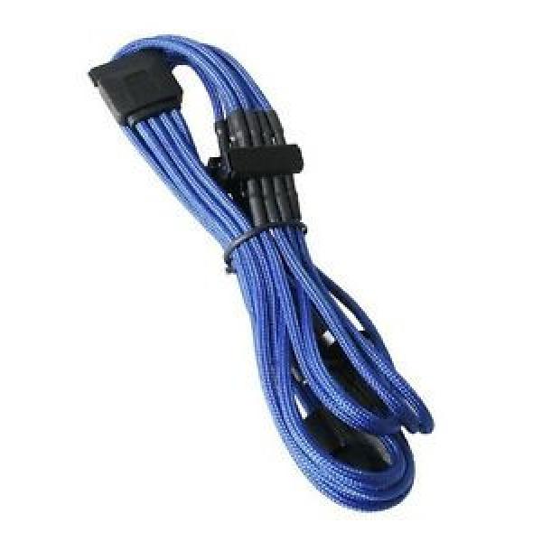BitFenix 20cm Molex to 4x SATA Adapter - Sleeved Blue/Black #1 image