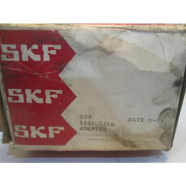 SKF Adapter Sleeve SNW 15X2 7/16 Stamped =S-15-2-7/16= and AN15 #2 image