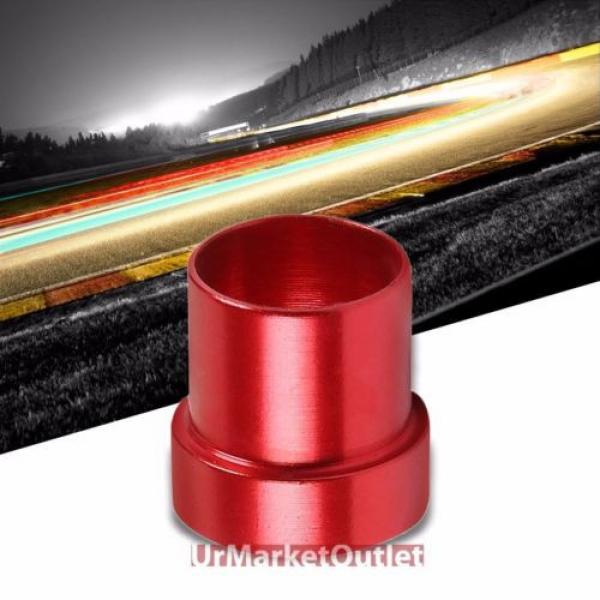 Red Aluminum Male Hard Steel Tubing Sleeve Oil/Fuel 4AN AN-4 Fitting Adapter #1 image