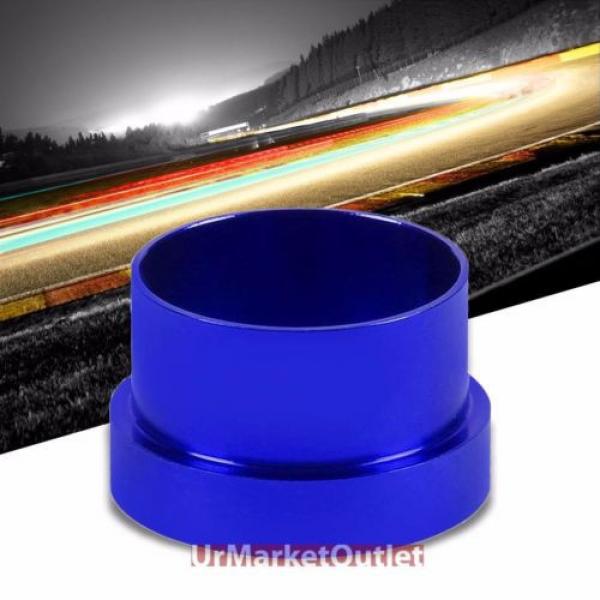 Blue Aluminum Male Hard Steel Tubing Sleeve Oil/Fuel 16AN AN-16 Fitting Adapter #1 image