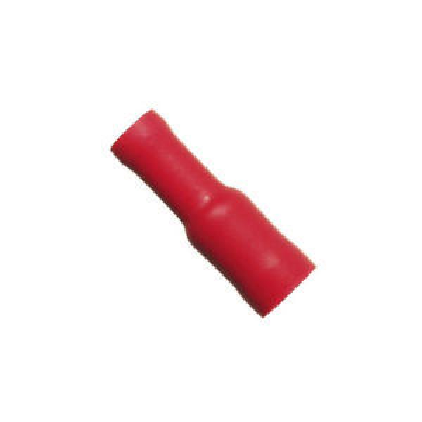 100 Circular Receptacles (red) 0,5-1mm² connector sleeve round power cable #1 image