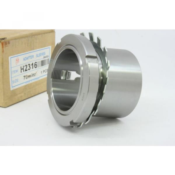Bearing Adapter Sleeve, Metric H-2316 With Locking Nut 70mm New in Box #5 image