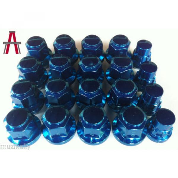 20PCS BLUE HEMI SRT8 LUG NUTS 14x1.5 C&#039;DAK ACORN LUGS &amp; LOCK COMBO ANTHONY KALI #1 image