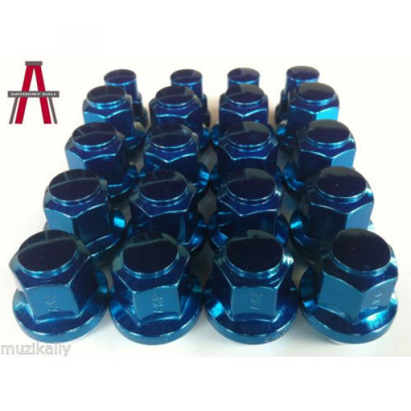 20PCS BLUE HEMI SRT8 LUG NUTS 14x1.5 C&#039;DAK ACORN LUGS &amp; LOCK COMBO ANTHONY KALI #4 image